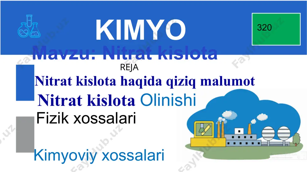 1-soatlik dars ishlanmasi "nitrat kislota" mavzusida - Page 4