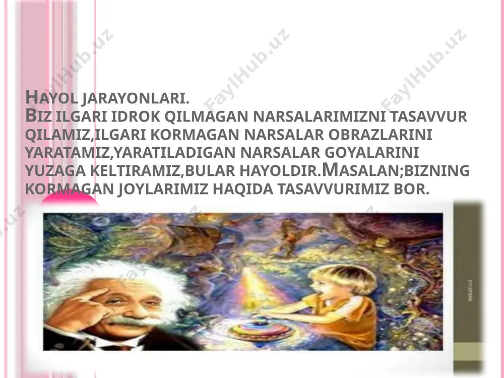 azlarga fikrlarga berilib ketgandek boladi. realistik hayolda voqelik aks ettiriladi va orzular amalga oshadi. fantastik hayol-amalga oshmaydigan hayol turi image2.jpeg image3.jpeg image4.jpeg image5.jpeg image6.jpeg image7.jpeg image8.jpeg image9.jpeg image10.jpeg image11.jpeg image12.jpeg image13.jpeg image14.jpeg image15.jpeg /docprops/thumbnail.jpeg