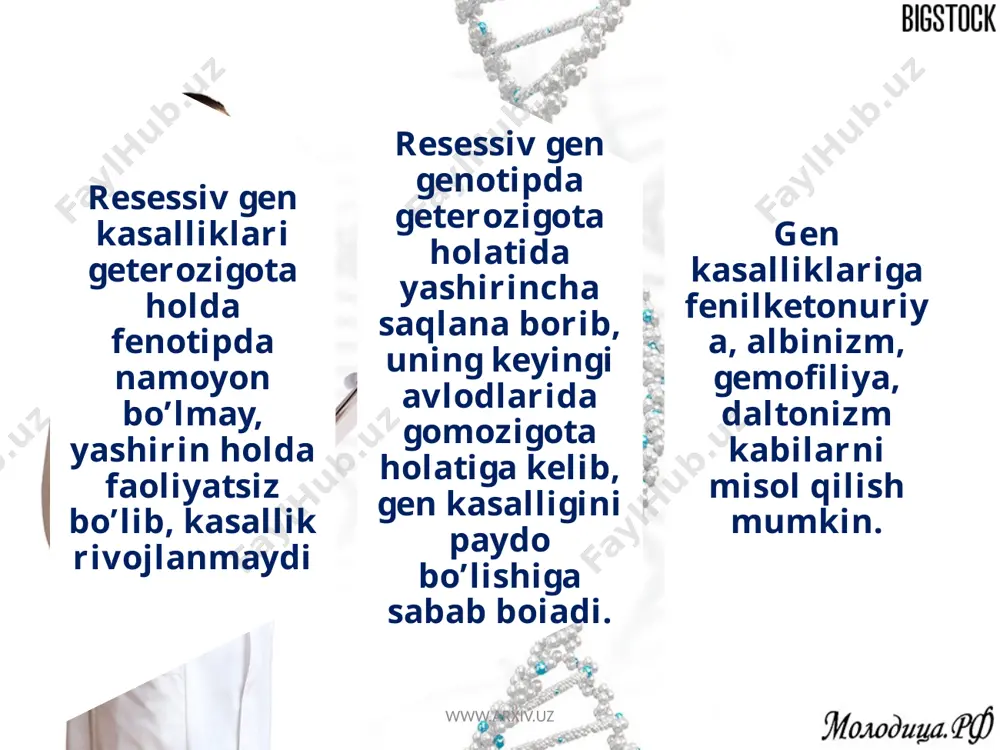 molekulyar biologiyada gen kasalliklari - Page 5