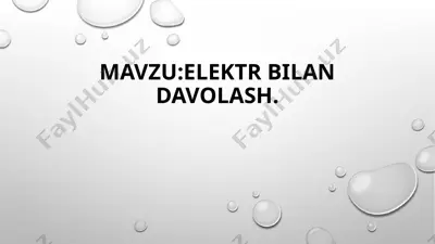 elektrbilandavolash — PPTX