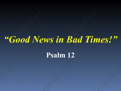 "good news in bad times!" — PPT