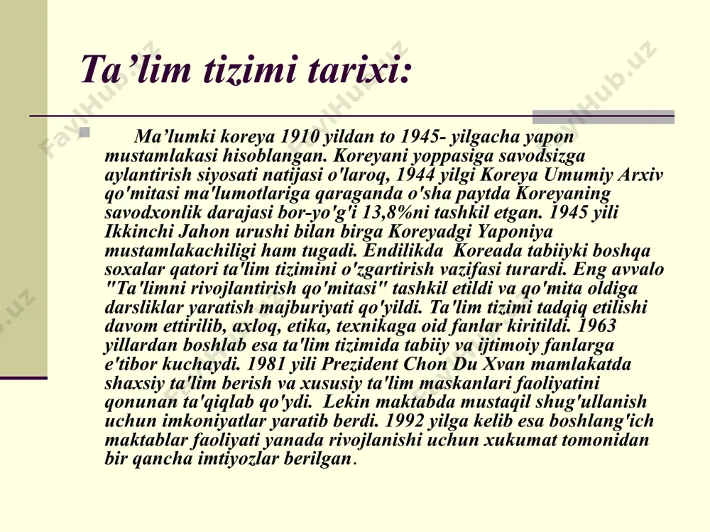 osiyo mamlakatlarida ta’lim tizimi (janubiy koreya) - Page 5