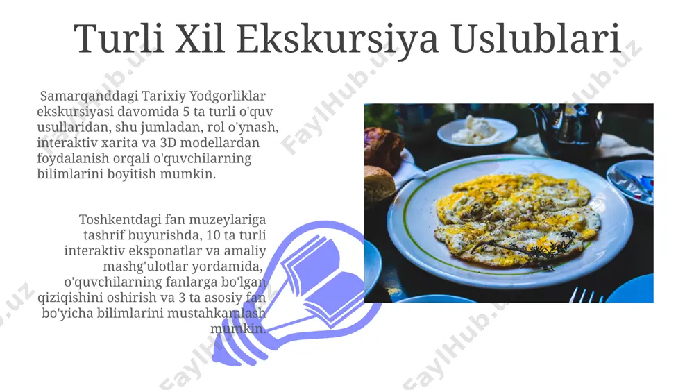 ekskursiya darslarida turli metodlardan foydalanish - Page 3