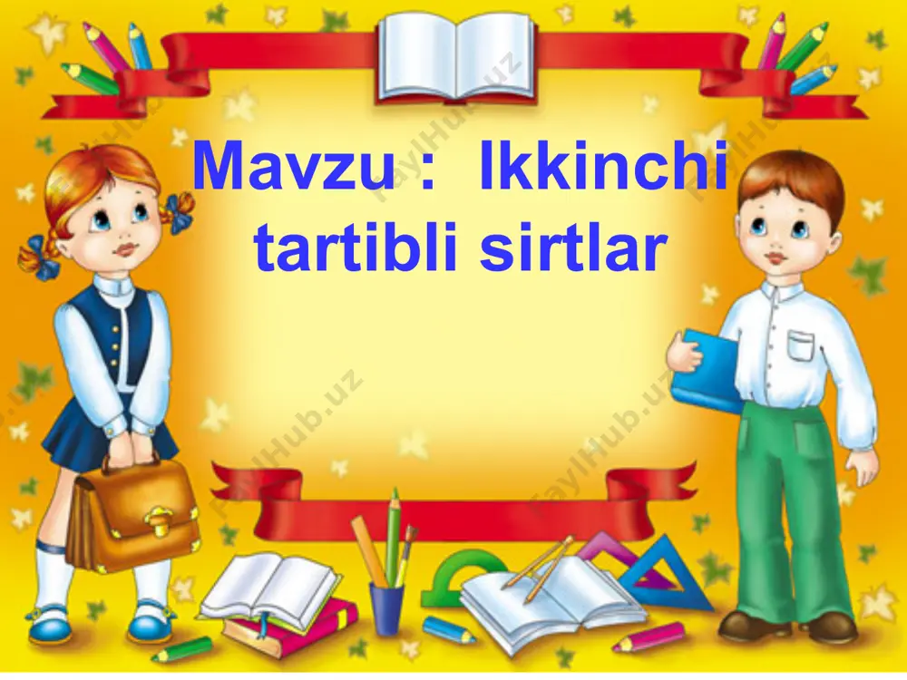 ikkinchi tartibli sirtlar - Page 2