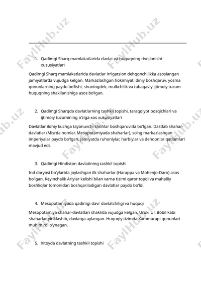 qadimgi davlatlar tarixi — DOC