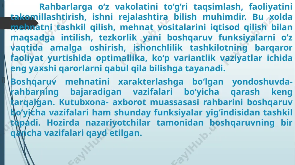 rahbarlikda kutubxona-axborot faoliyatini boshqarish tamoyillari - Page 5