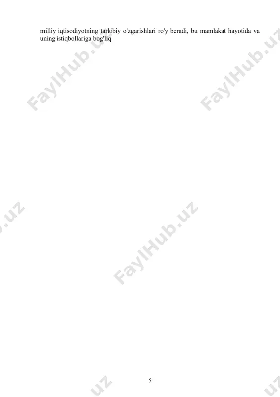 lib qoʻyuvchi asosiy sabablardandir. iqtisodiy oʻsish aholi turmush darajasini oshirishga, xalq farovonligini taʼminlashga xizmat qiladi. iqtisodiy oʻsish negizida iqtisodiyotdagi yetakchi tarmoqlarning rivojlanishi turadi. iqtisodiy oʻsish ishlab chiqarishning ilgʻor tuzilmasiga, yuqori mehnat unumdorligi darajasiga, ichki va tashqi bozorda talab katta boʻlgan raqobatbardosh mahsulotlar ishlab chiqarishga, mahsulotni qulay bozorlarda sotishga tayanadi. boshqacha aytganda, iqtisodiy oʻsish mahsulot ishlab chiqarishning real hajmini muttasil koʻpaytirib borish va ayni paytda jamiyat taraqqiyotida texnologik, iqtisodiy va ijtimoiy tavsiflarning yaxshilanib borishini anglatadi. iqtisodiy o'sish bir qator omillar bilan belgilanadi. iqtisodiy o'sishning omillari bu ishlab chiqarishning real hajmini oshirish, o'sish sifatini oshirish imkoniyatini aniqlaydigan hodisalar va jarayonlar hisoblanadi. ichida iqtisodiy fan uchta ishlab chiqarish omilining nazariyasi keng tarqalgan. iqtisodiy o'sish omillari o'zaro bog'liq. masalan, ish bilan ta'minlash ishbilarmon biznes mexanizmida ishchi asbob-uskunalar va materiallardan foydalansa, ish juda samarali hisoblanadi. shuning uchun, bir yoki boshqa iqtisodiy o'sish omilining ulushini aniqlash juda qiyin. bundan tashqari, bu katta omillar murakkab, shundan iborat …
