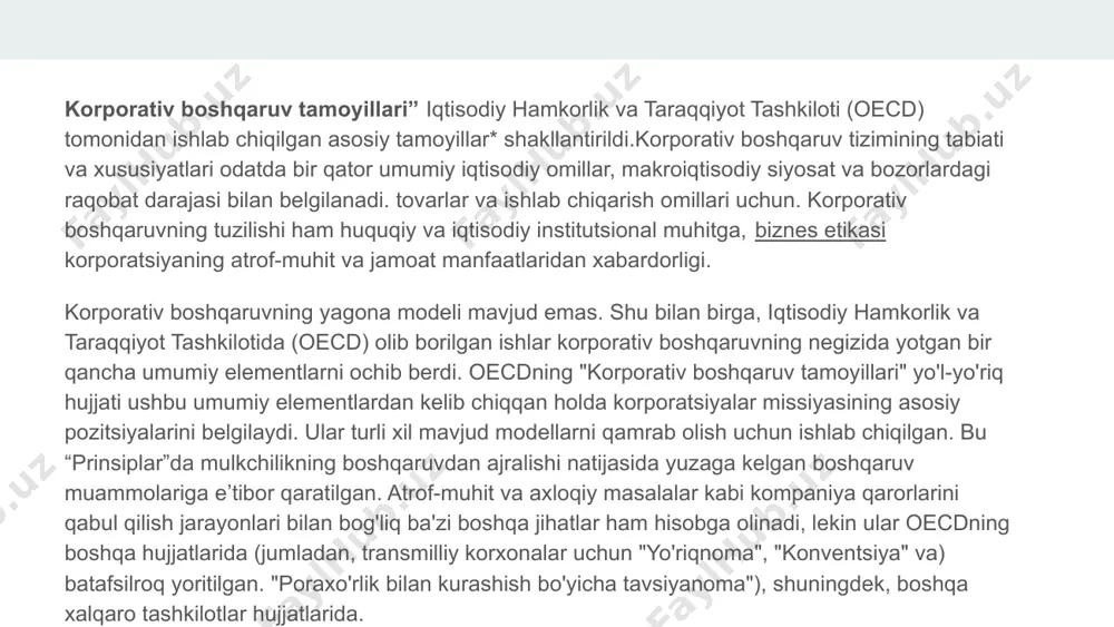 korporativ boshqaruv tamoyillari - Page 5