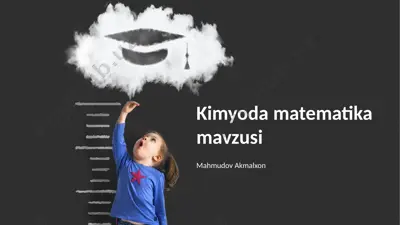 kimyoda matematika mavzusi — PPTX