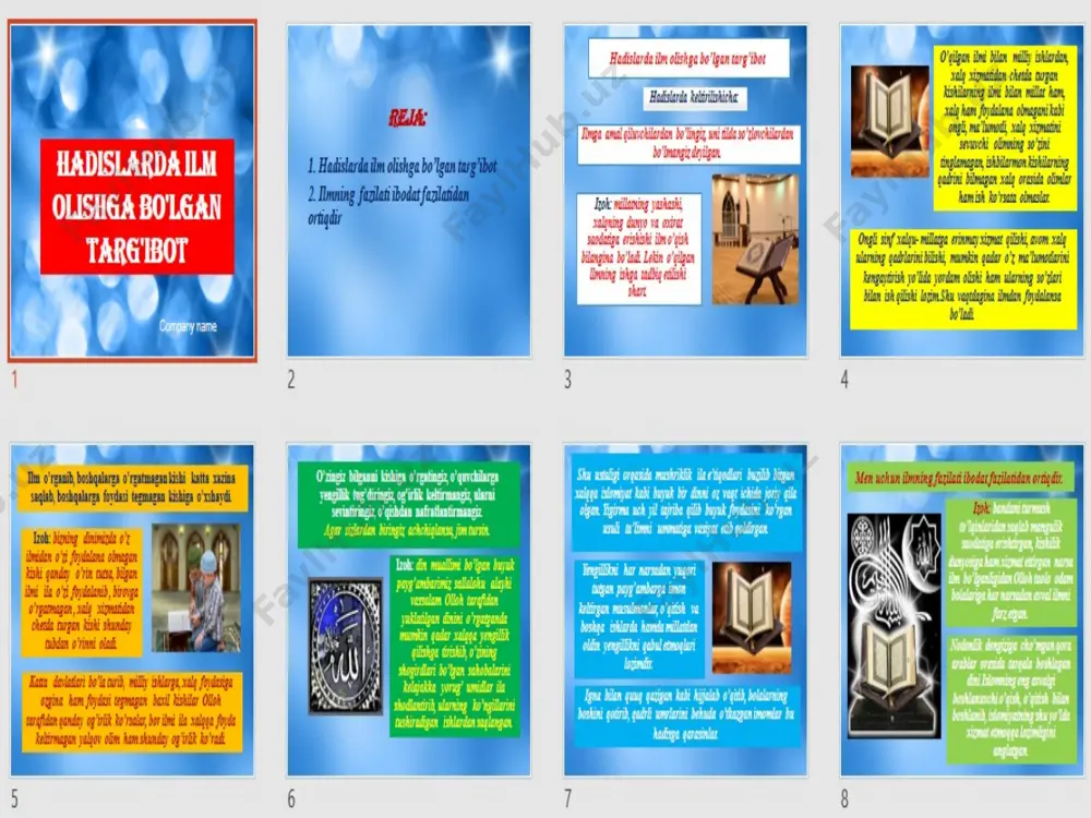 hadislarda ilm olishga bo'lgan targ'ibot - Page 3