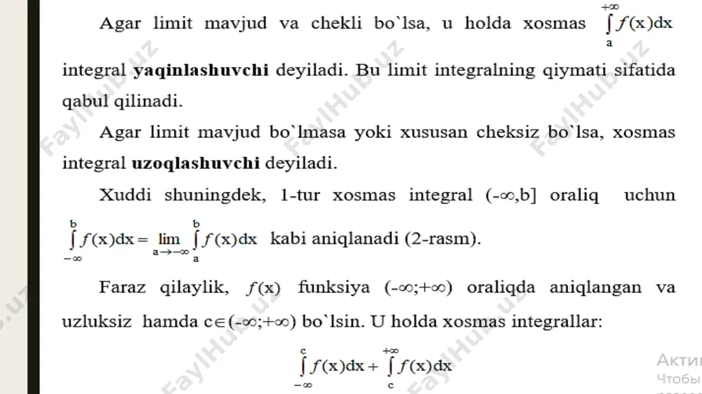xosmas integrallar - Page 3