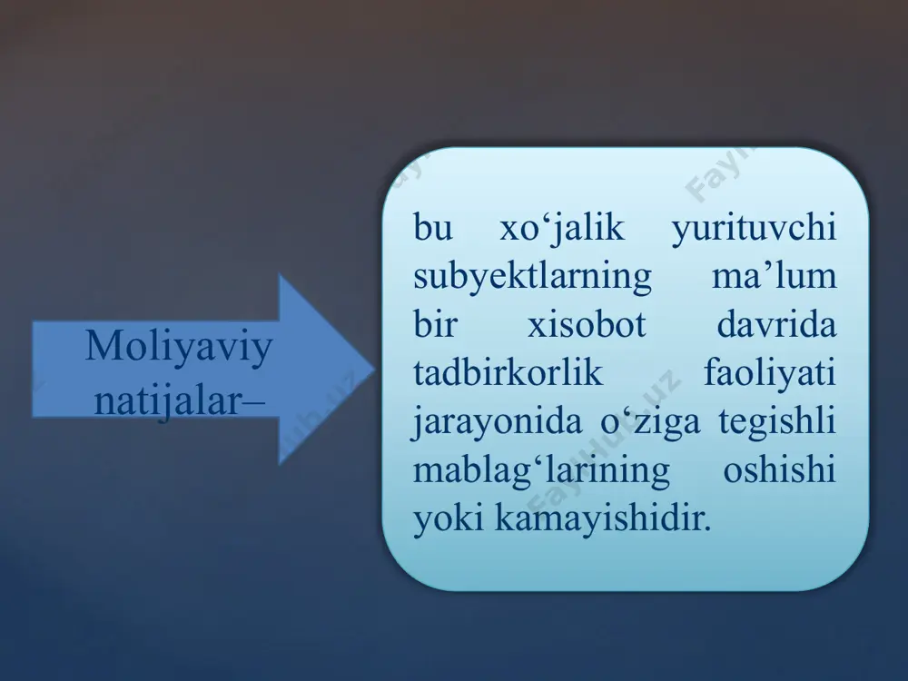 9360-kreditor va deponent qarzlarni hisobdan chiqarishdan daromadlar 9370-xizmat ko‘rsatuvchi xo‘jalik- lar daromadlar 9390-boshqa operatsion daromadlar asosiy faoliyatdan olingan boshqa daromadlarni hisobga olish 9330-undirilgan jarima, penya va ustamalar 9380-tekin moliyaviy yordam 9350-qisqa muddatli ijara- dan daromadlar 9430-boshqa operatsion xarajatlar buxgalteriya o‘tkazmalari (zinama-zina usuli) 3.1. bunday jarima va boqimandalar aybdor tan olib hali puli o‘tkazib berilmagan bo‘lsa, dt 4860, kt 9330 scheti. avni sotish va boshqa ko‘rinishdagi hisobdan chiqarishlardan olingan foyda hisobga olinadi, dt 9210, kt 9310 scheti. 2. va, qimmatli qog‘ozlar va shunga o‘xshagan boshqa aktivlarni sotishdan olingan foyda summasi, dt 9220, kt 9320 scheti. 3. jarimalar, boqimandalar, vaqtida to‘lanmagan qarzlar, yetkazilgan zararlar undirib olinsa, dt 5110, 5210, kt 9330 «undirilgan jarima, penya va ustamalar» scheti. asosiy faoliyatdan olingan boshqa daromadlarni xisobga olish boskichlari . asosiy faoliyatdan olingan boshqa daromadlarni hisobot davri oxirida yakuniy moliyaviy natijaga o‘tkaziladi: dt 9310, 9320, 9330, 9340, 9350, 9360, 9370, 9380, 9390 schyotlari, kt 9910 «yakuniy …