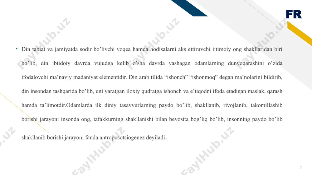 o'zbekistonda diniylik va dunyoviylik munosabati - Page 5