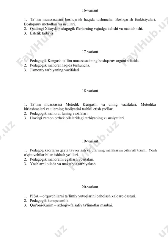 mafkuraviy tarbiya: maqsad va vazifalar - Page 4