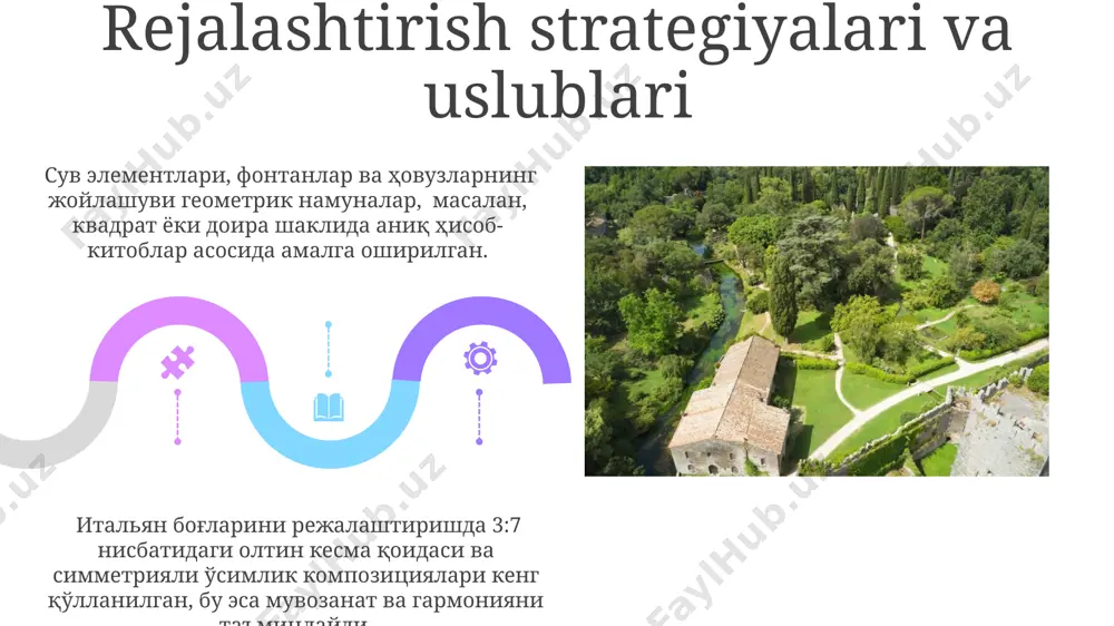 italiya bogʻlarining arxitekturaviy-rejaviy yechimlari - Page 5