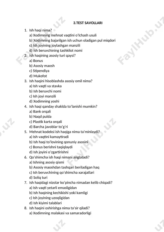 cha haq, bonuslar. mehnat qonunchiligi muamolai: mehnat kodeksi, soliq, ijtimoiy sug'urta, kechikish va nizomlar. hisoblash va to'lash : stafka, ish soatlari, bank yoki naqt pul orqali to'lo'v. image1.png
