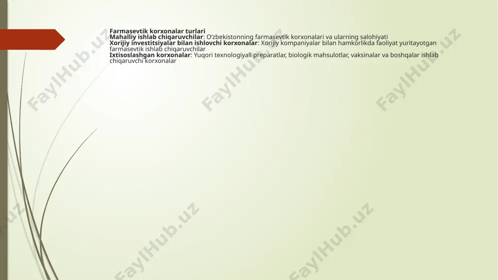 farmasevtik ishlab chiqarish korxonalari va ularning turlari - Page 4