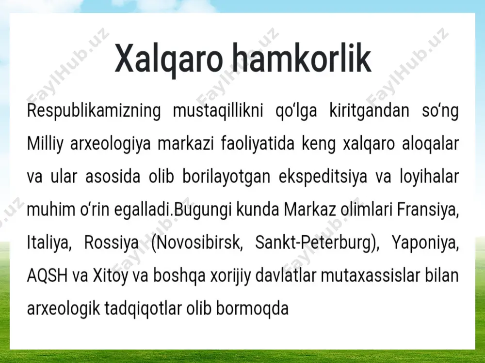 arxeologiyada xalqaro ilmiy hamkorlik - Page 2