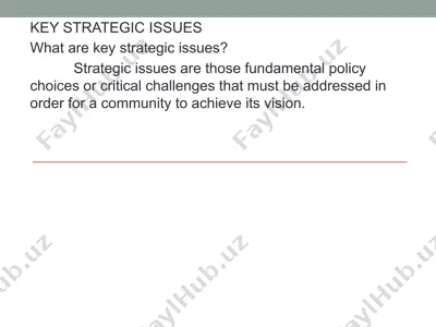 strategic issues — PPTX