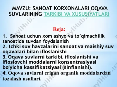 oqava suvlar — PPTX