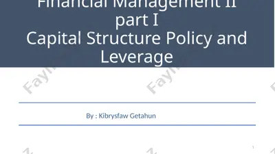 financial management ii — PPTX