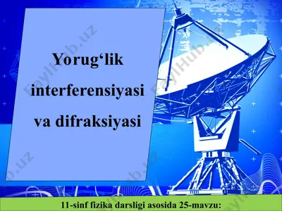 yorug‘lik interferensiyasi va difraksiyasi 11-sinf — PPT
