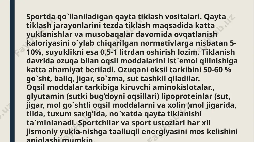 sportda ish qobiliyatini tiklash vositalari - Page 4