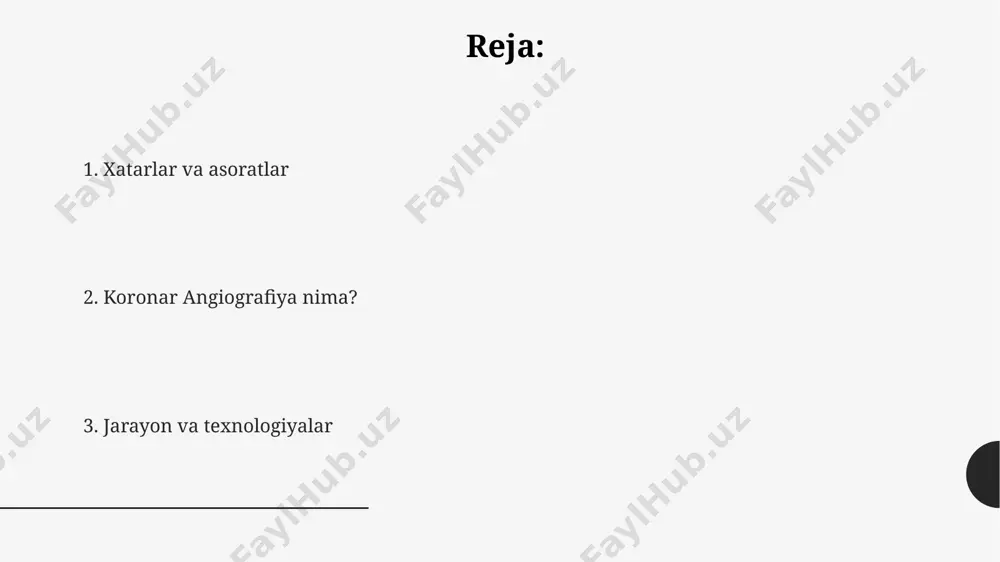 niq tasvirlarni olishga imkon beradi. kateterlarning turli o'lchamlari (f 4-8f) va uzunliklari (80-180 sm) mavjud bo'lib, ular har xil tomirlarga moslashuvchanlikni ta'minlaydi va muolajaning muvaffaqiyat darajasini oshiradi. angiografi uskunalari, real vaqt rejimida tomirlarning holatini kuzatish va qon oqimini tahlil qilish imkonini beruvchi, kompyuter tomonidan boshqariladigan yuqori tezlikdagi tasvirlash tizimlaridan foydalanadi. qayta tiklanish davri koronar angiografiyaning rivojlanishi yurak-qon tomir kasalliklarini tashxislash va davolashda inqilob qilib, o'lim darajasini 20-asrning ikkinchi yarmida sezilarli darajada pasaytirdi. qayta tiklanish davrida koronar angiografiya usuli mavjud emas edi, chunki rentgen apparatlari va kerakli kontrast moddalar 19-asr oxiri, 20-asr boshlarida ixtiro qilingan. 1950-yillarda selektiv koronar angiografiya texnikasi rivojlantirilgan bo'lib, bu yurakdagi tomirlarni aniqroq tasvirlash imkonini berdi va diagnostika aniqligini sezilarli darajada oshirdi. koronar angiografiya nima? ushbu jarayon invaziv bo‘lib, kateterni son yoki bilak tomirlari orqali yurakka yetkazishni o‘z ichiga oladi, muolajadan keyin kichik gematoma xavfi mavjud. koronar angiografiya yurakdagi koronar arteriyalarni rentgen nurlar yordamida tasvirlash usuli bo‘lib, 99% …