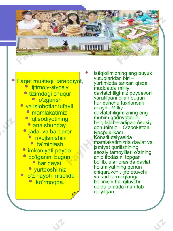 mustaqillik yillarida o`zbekistonning iqtisodiy taraqqiyoti - Page 4