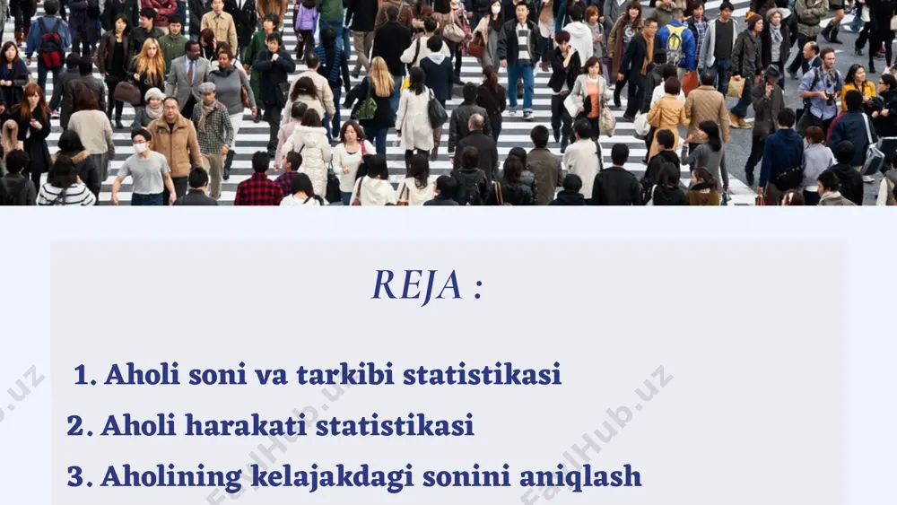 li strategiyalarni ishlab chiqishga yordam beradi. foydalanilgan adabiyotlar https://staff.tiiame.uz/storage/users/58/presentations/hcdbrygu76mnh1rqffckj5gtmjalxc7asj6t9da2.pdf https://arxiv.uz/uz/documents/referatlar/iqtisodiyot/aholi-statistikasi https://www.gazeta.uz/oz/2024/01/27/demographics/ https://www.stat.uz/uz/59-foydali-ma-lumotlar/5859-o-zbekiston-aholisi-3 e’tiboriz uchun rahmat! image1.png image2.svg image3.png image4.svg image5.png image6.svg image7.png image8.png image9.svg image10.png image11.svg image12.png image13.jpeg image14.png image15.svg image16.png image17.svg image18.png image19.svg image20.png image21.svg image22.png image23.png image24.svg image25.png image26.png image27.png image28.png image29.jpeg image30.png image31.svg image32.png image33.svg image34.png image35.png image36.svg image37.png image38.svg /docprops/thumbnail.jpeg