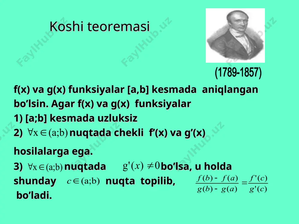 differensial funksiyalar va teoremalar - Page 5