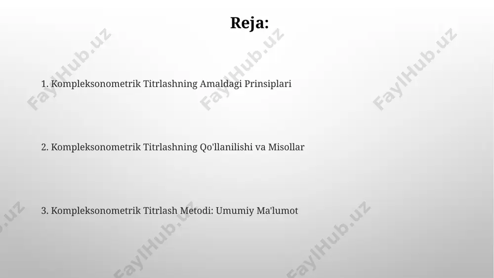 i, masalan, xromogenik indikatorlar yordamida rang o'zgarishi orqali. titrlash jarayonining mexanizmi edta ning to'rtta karboksil guruhi va ikkita amin guruhi metall ionlari bilan koordinatsion bog'lanish hosil qilib, 6 o'rinli kompleks hosil qiladi, bu yuqori barqarorlikni ta'minlaydi. kompleksometrik titrlashda metall ionlari bilan edta (etilendiamintetrasirka kislota) o'rtasida 1:1 molyar nisbatda barqaror kompleks hosil bo'ladi, bu titrlashning asosiy mexanizmini tashkil etadi. ko'rsatkichlar va ularning tanlanishi ko'rsatkichlar metall ionlari bilan reaksiyaga kirishib, rang o'zgarishi orqali ekvivalentlik nuqtasini aniqlashga yordam beradi, masalan, eriochrom black t (ebt) 1:1 metall-ligand kompleksi hosil qiladi. turli metall ionlar uchun turli xil ko'rsatkichlar qo'llaniladi, masalan, xrom (iii) uchun difenilkarbazon, nikel (ii) uchun mureksid yaxshi natijalar beradi. xatoliklar va ularning oldini olish indikatorning to'g'ri tanlanmaganligi 0,1-0,5% gacha nisbiy xatolikka olib kelishi mumkin, shuning uchun titrlash uchun mos indikatorni ehtiyotkorlik bilan tanlash kerak. reaksiya muvozanati va ph ning ta'siri tufayli, kompleks hosil bo'lish tezligini oshirish va 1% dan kamroq xatolikka erishish uchun …
