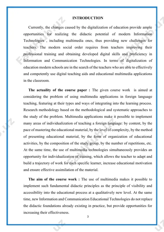 e deals with the didactic potential and the possibilities of using educational multimedia applications in the teaching process. in the study the importance of teachers' mastering the skills of using multimedia applications, as well as the knowledge of their essence and capabilities, methodological and psychological- didactic foundations of their usage is stated. the authors consider the notion and types of educational multimedia applications, peculiarities of their usage in various pedagogical scenarios. the technical support for creating multimedia applications by teachers can be represented by the special authoring software tools, that is, programs that provide opportunities for independent building of effective interactive multimedia applications for non-programmers, such as macromedia flash, ispring suit, macromedia director, authorware professional, etc. multimedia applications can be recommended for usage as a communicative component of the educational environment. the effective performance of pedagogical scenarios of multimedia usage in the educational process contributes to the development of the …