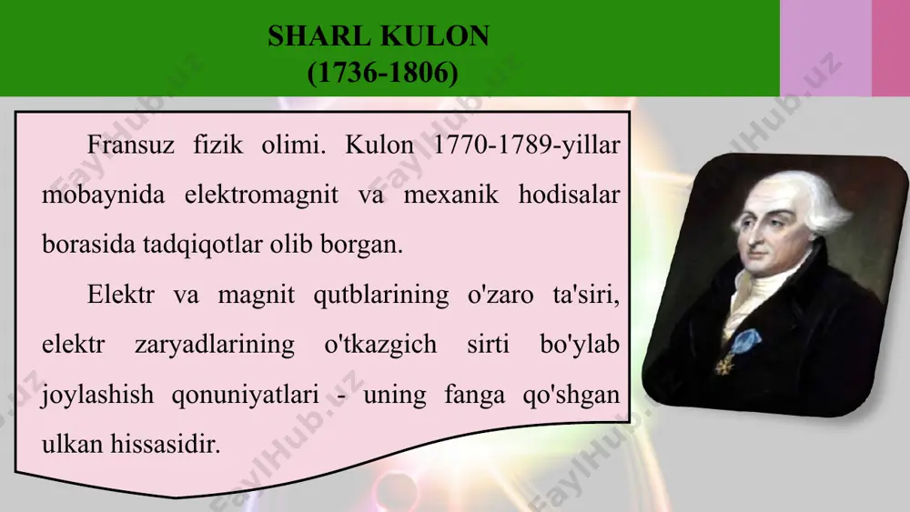 zaryadlarning o'zaro ta'siri. kulon qonuni 8 - sinf - Page 3