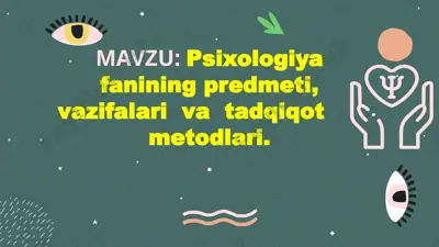 psixologiya — PPTX