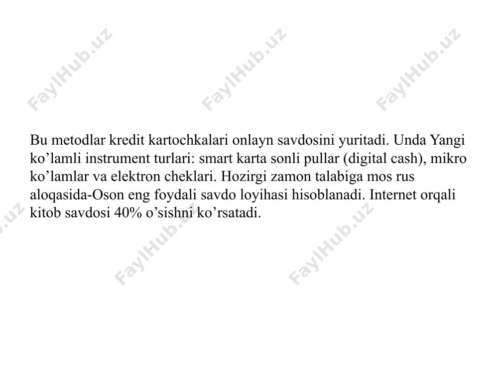 zamonaviy elektron tijorat bozori xususiyatlari - Page 5