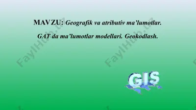 geokodlash — PPT