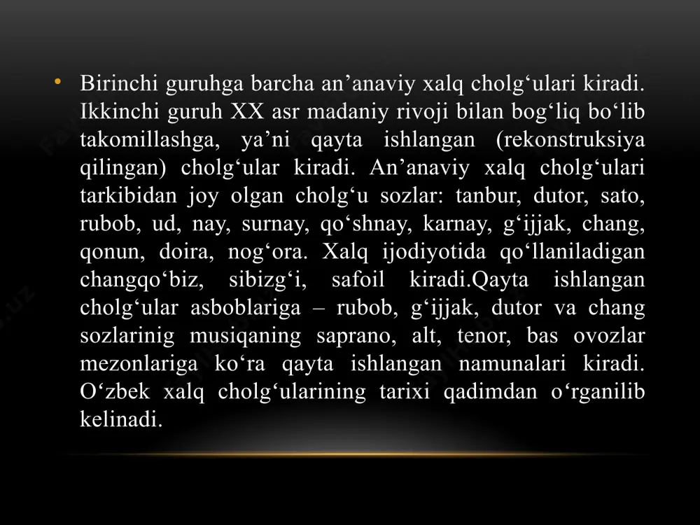 petrosyans rahbarligida xalq cholg’ularini tizimli ravishda modernizatsiyalashtirish - Page 5