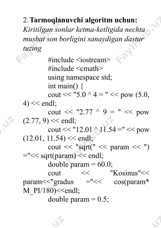 dasturlash fanidan oraliq nazorat ishi - Page 4