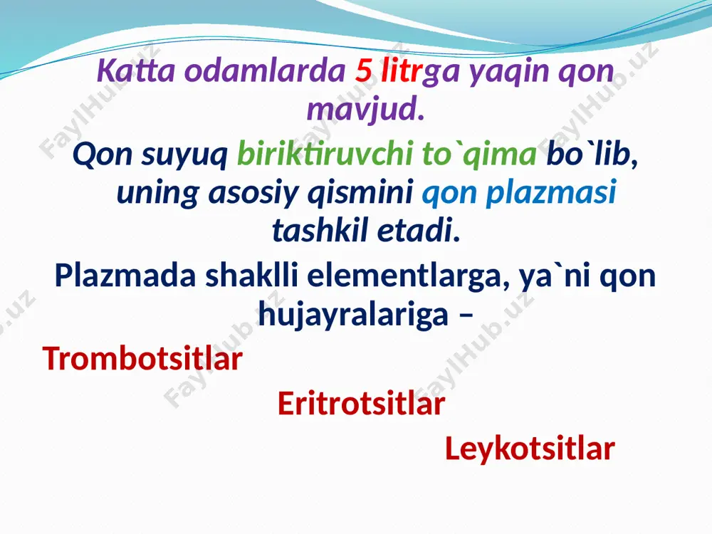 qonning kimyoviy tarkibi - Page 2