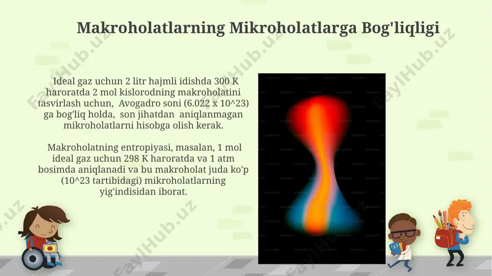 makro va mikro holatlar hamda termodinamik ehtimollik - Page 4