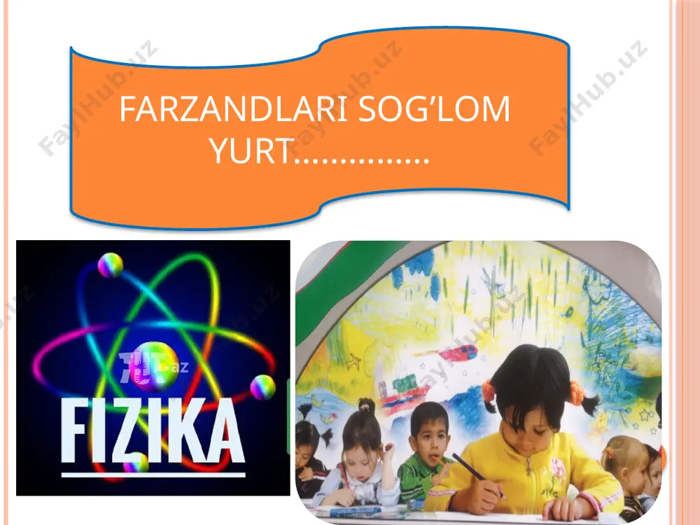 ishlarida ishlatiladigan angishvonaning vazifasini bilasizmi? 3. odam yerga qaysi vaqtda ko‘proq bosim beradi: to‘xtab turgandami yoki yugurayotganidami? savollar? 5-mashq 4-masala s=0.1kvsm= f=20n p=? berilgan: formula: yechish: p=2* javob :2mpa 1-shart .fizika alifbosi deb nomlanadi bunda har bir o’quvchi alifbo tartibida fizik atamalarni aytadi har bir o’quvchi 1 balldan baholanadi. masalan :t-tovush,sh-shamol 1.a 2. b 3.d 4.e 5.f 6.g 7.h 8.i 9. j 10.k 11.l 12.m 13.n 14.o 15.p 16.q 17.r 18.s 19.t 20.u 21.v 22. x 23.y 24.z 25.o’ 26.g’ 27.sh 28.ch 29.ng маktabni tugatgandan so‘ng o ‘quvchilar faol hayotiy pozitsiyani egallashlariga imkon beradigan chuqur bilimga egalik darajasini baholash pisa dasturining asosiy maqsadi 2-shart. o’quvchilarni pisa testiga tayyorlash bo’yicha testlar bilan sinovdan o’tkazamiz.har bir test 5 balldan baholanadi. pisa xalqaro baholash dasturi yo'nalishlari o'qish savodxonligi matematik savodxonlik tabiiy fanlar (fizika, kimyo, biologiya, geografiya) bo'yicha savodxonlikni oshirish. pisa testi bo’yicha 1.rasmda qanday hodisa ko’rsatilgan. a)modda tuzilishi b)mexanik hodisa c )elektr hodisa …