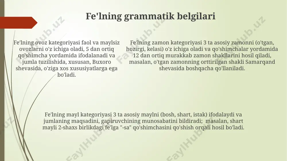 fe'l va uning grammatik xususiyatlari - Page 5
