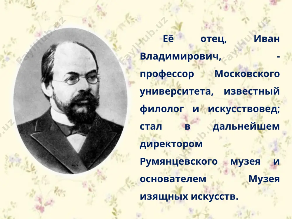 ическом убийстве. в 1939 году цветаева вернулась в ссср вслед за мужем и дочерью. по приезде жила на даче нквд в болшево (ныне музей-квартира м. и. цветаевой в болшево). м.и. цветаева, франция, 1939 г. фото на паспорт перед возвращением на родину дом-музей цветаевой в болшево, город королёв 27 августа была арестована дочь ариадна, 10 октября — эфрон. в августе 1941 года сергей яковлевич был расстрелян; ариадна после пятнадцати лет репрессий реабилитирована в 1955 году. в этот период цветаева практически не писала стихов, занимаясь переводами. сергей эфрон с дочерью ариадной (алей), 1930-е 31 августа 1941 года марина цветаева покончила жизнь самоубийством, повесилась в доме, куда вместе с сыном была определена на постой. она оставила три предсмертные записки: тем, кто будет её хоронить («эвакуированным», асеевым и сыну). дом, где покончила с собой м.и. цветаева посмертная записка сыну марина цветаева похоронена 2 сентября 1941 года на петропавловском кладбище в г. елабуге. точное расположение …