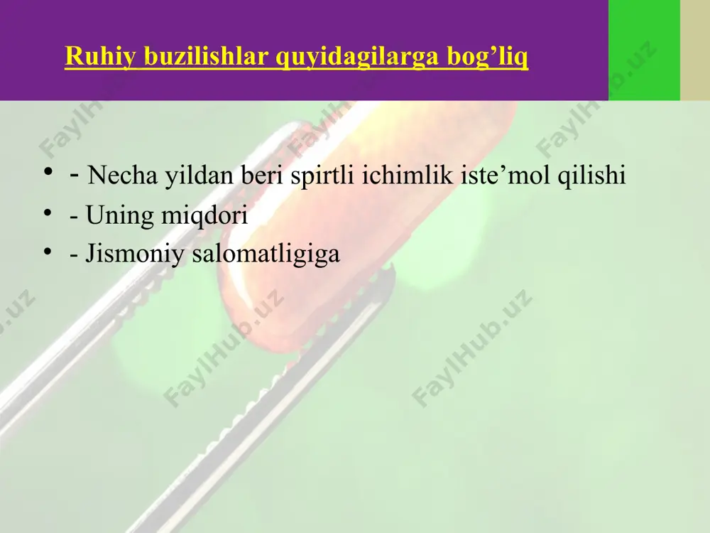 alkogolizm va giyohvandlikda bemorlar psixologiyasi - Page 3