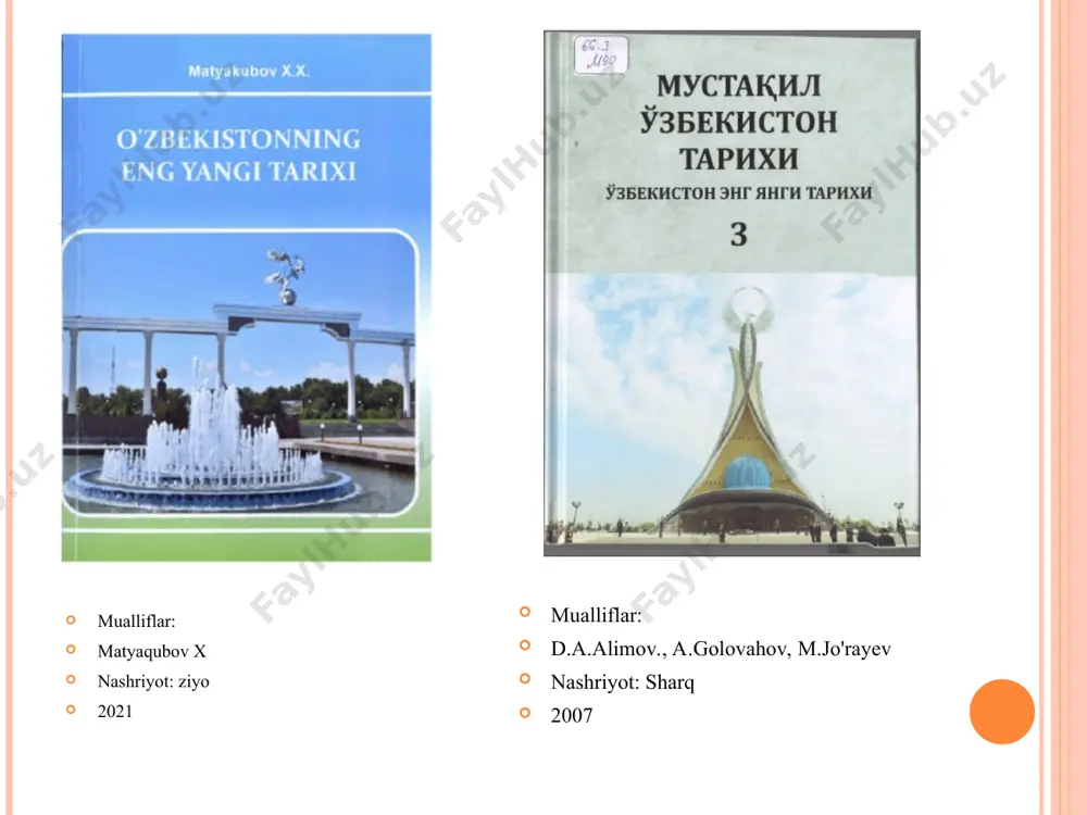 uyuk alloma va adiblarimiz, aziz-avliyolarimizning bebaho merosi, yengilmas sarkarda va arboblarimizning jasoratini yoshlar ongiga singdirish, ularda milliy g’urur va iftixor tuyg’ularini kuchaytirishga alohida e’tibor qaratishimiz kerak” (qarang: mirziyoyev sh.m. niyati ulug’ xalqning ishi ham ulug’, hayoti yorug’ va kelajagi farovon bо’ladi. asarlar 3- jild. -t.: “о’zbekiston”. 2020. 24-25 b.)
