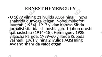 ernest hemenguey — PPTX