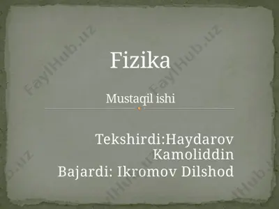 suyuq kristallar va ularning xususiyatlari — PPTX