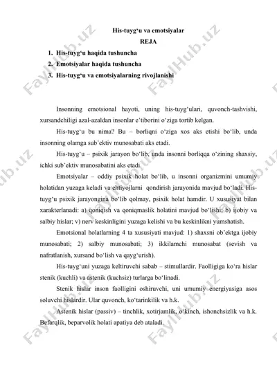 **his-tuyg‘u va emotsiyalar** — DOCX