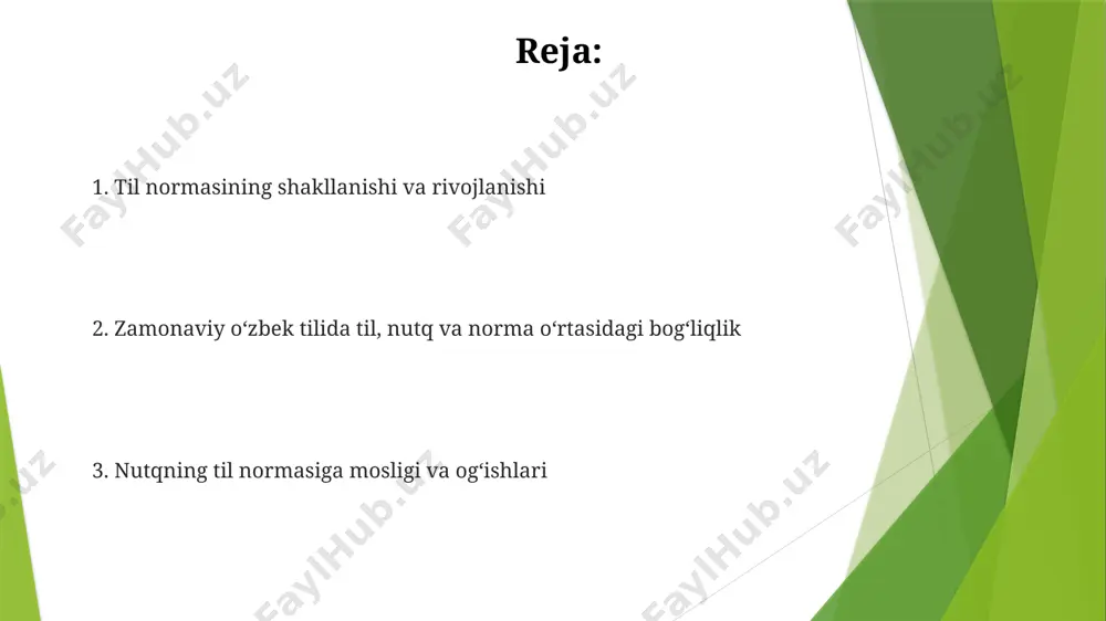 o‘llanilish chastotasi individual nutq uslubini aks ettiradi. individual nutq tempining o‘rtacha 120-150 so‘z/daqiqada o‘zgarishi, pauzalar soni va intonatsiya kabi parametrlari nutqning individual xususiyatlarini aniqlashda yordam beradi. tilning rivojlanishi va norma oʻzbek tilining imlo normalarida soʻnggi 50 yil ichida 10 dan ortiq muhim oʻzgarishlar kuzatilgan, bu yozma nutqning standartlashuvi jarayonini aks ettiradi. tilning fonetik va leksik normalari oʻrtasidagi oʻzaro ta’sir 3 ta asosiy omil: ijtimoiy, madaniy va siyosiy omillarga bogʻliq. oʻzbek tilining dialektlari va ularning norma bilan munosabati qoraqalpogʻiston dialekti, oʻzining morfologik va sintaksis xususiyatlari bilan boshqa dialektlardan sezilarli darajada farqlanib, adabiy til normasiga moslashtirish jarayonida qoʻshimcha e’tibor talab etadi. adabiy til normasining shakllanishida toshkent va samarqand dialektlari muhim rol oʻynagan boʻlib, ularning leksik birliklari %70 dan ortiq adabiy til lugʻatiga kirgan. zamonaviy oʻzbek tilida til, nutq va norma oʻrtasidagi bogʻliqlik soʻz boyligi va grammatik norma oʻrtasidagi bogʻliqlikni 50 dan ortiq lugʻat va grammatika qoʻllanmalarida tahlil qilish natijalari tilning dinamik rivojlanishini …